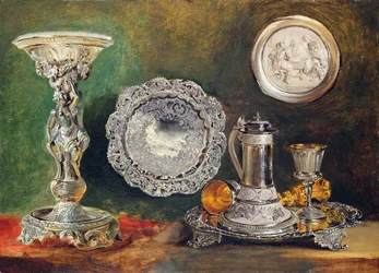 Ein Stillleben aus Silber, ca. 1833